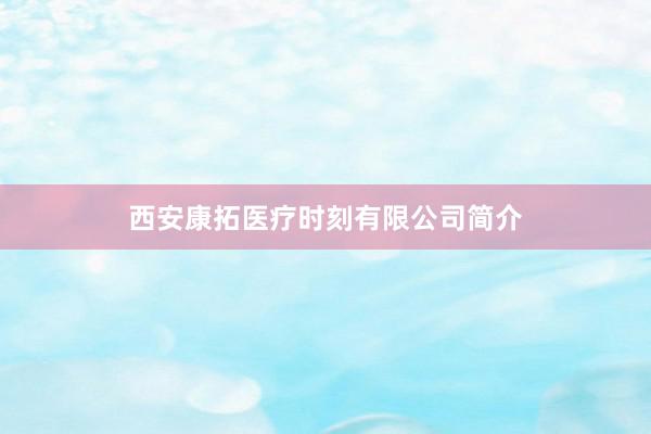 西安康拓医疗时刻有限公司简介